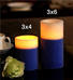 蓝色之恋/3x4----LED电子蜡烛创意礼品家居摆件送礼佳品